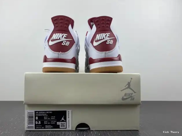 Kicked Out Shoe Store Jordan 4 Retro SB Pine Red DR5415-160 0625